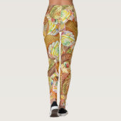 Leuk cupcake patroon, cupcake achtergrond patroon leggings (Achterkant)