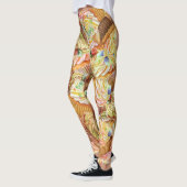 Leuk cupcake patroon, cupcake achtergrond patroon leggings (Links)