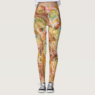 Leuk cupcake patroon, cupcake achtergrond patroon leggings