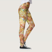 Leuk cupcake patroon, cupcake achtergrond patroon leggings (Rechts)