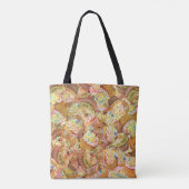 Leuk cupcake patroon, cupcake achtergrond patroon tote bag (Achterkant)