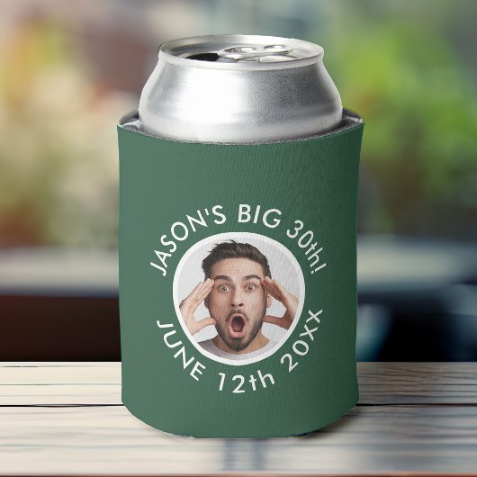 Leuk Custom 30e Portret 2 Foto Verjaardagsfeest Blikjeskoeler