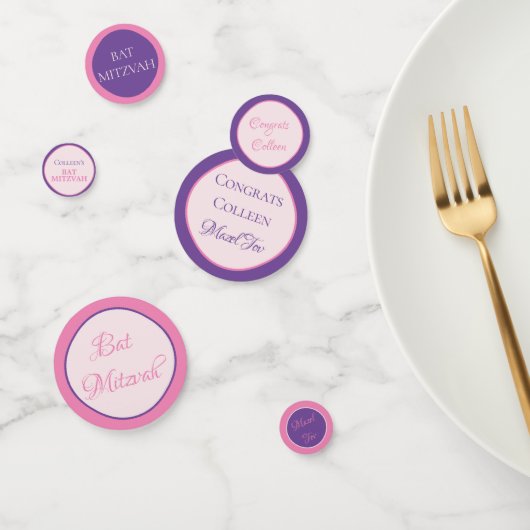 Leuk! Custom Bat Mitzvah Confetti (Groep)