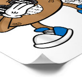 Leuk Dabbing Poep Shirt - Grappige Emoticon Ik Poe Poster (Hoek)