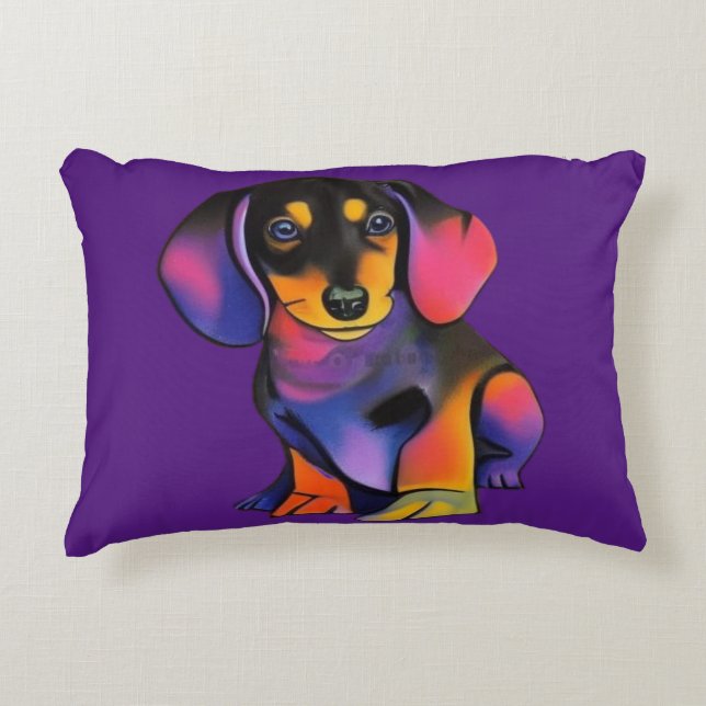 Leuk DACHSHUND kussen / kussen (Voorkant)