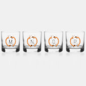 Leuk Dachshund Wiener Worst Dog Monogram Initiaal Whisky Glas (Achterkant)