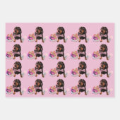 Leuk Dachshund Wrapping Papier 48x73 cm Inpakpapier Vel (Voorkant 3)