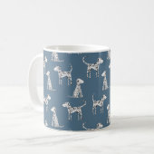 Leuk Dalmatiër hondenpatroon Koffiemok (Voorkant links)