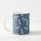 Leuk Dalmatiër hondenpatroon Koffiemok (Links)