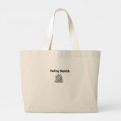 Leuk dat de bibliotheek belt grote tote bag (Achterkant)