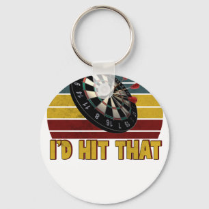 Leuk dat ik dat dartbord doel darts speler zou rak sleutelhanger
