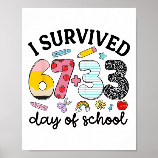 Leuk dat ik de 100 dagen school viering heb overle poster (Voorkant)