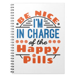 Leuk dat ik de aanvoerder ben van de Happy Pills P Notitieboek