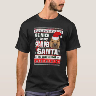Leuk dat ik de kerstman van Santa Shar Pei heb gek T-shirt