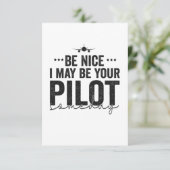 Leuk dat ik je piloot ooit ben, pa bedankkaart (Staand voorkant)