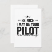 Leuk dat ik je piloot ooit ben, pa bedankkaart (Voorkant / Achterkant)