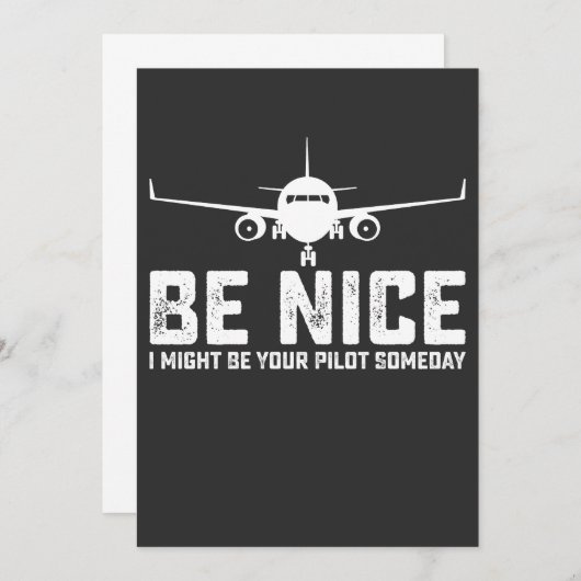 Leuk dat ik ooit je piloot kan zijn kaart (Voorkant / Achterkant)
