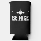 Leuk dat ik ooit je piloot kan zijn seltzer blikjeskoeler (Voorkant)