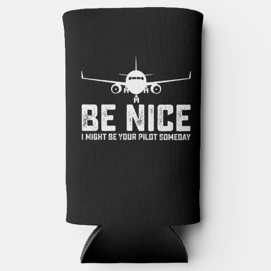 Leuk dat ik ooit je piloot kan zijn seltzer blikjeskoeler (Voorkant)