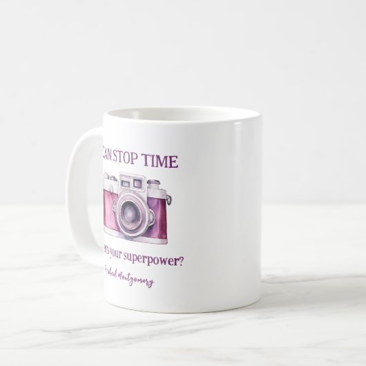 Leuk dat ik Time Pink fotograaf kan stoppen Koffiemok (Voorkant links)