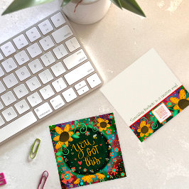 Leuk dat je deze Bloemeninspiratie Vriendheidskaar Vierkante Visitekaartje