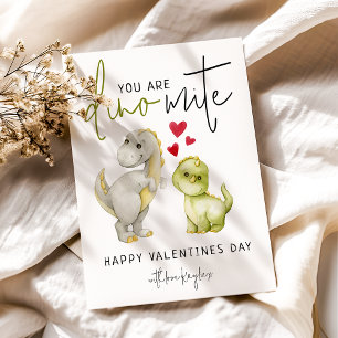 Leuk dat je Dino-Mite bent   Valentijnsdag Feestdagenkaart