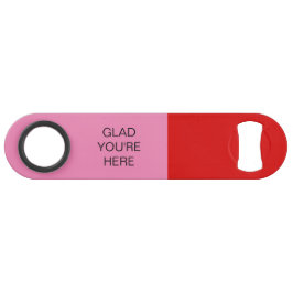 Leuk dat je er bent Rood en Roze Speed Flessenopener