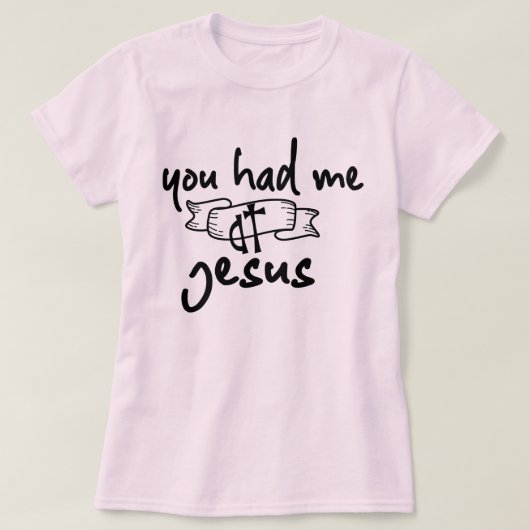 Leuk dat je me had bij Jesus Grace Christelijk Cro T-shirt (Design voorkant)