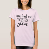 Leuk dat je me had bij Jesus Grace Christelijk Cro T-shirt (Voorkant)