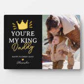 Leuk dat je mijn koning vaders dag foto fotoplaat (voorkant)