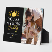 Leuk dat je mijn koning vaders dag foto fotoplaat (Zijkant)