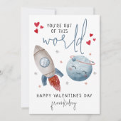 Leuk dat je niet van deze wereld bent | Valentijns Feestdagenkaart (Voorkant)