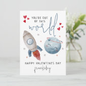 Leuk dat je niet van deze wereld bent | Valentijns Feestdagenkaart (Staand voorkant)