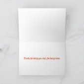 Leuk de breinaaldwenskaart van het wolhart feestdagen kaart (Binnen)