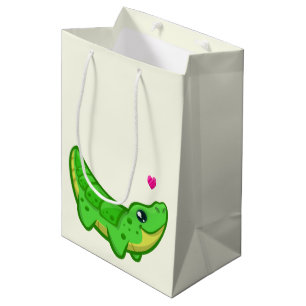 Leuk de cartoonkind van de krokodilliefde medium cadeauzakje
