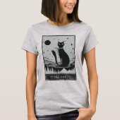 Leuk De Kat Tarot Kaart Fortune Teller Funny Fun T-shirt (Voorkant)