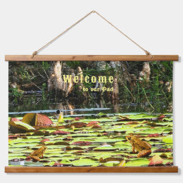 Leuk Decor Kikker Toad Lily Pad Welkom Hangend Wandkleed