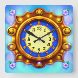 Leuk decoratief vierkante klok