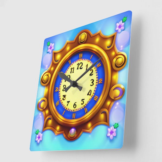 Leuk decoratief vierkante klok (Hoek)