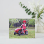 Leuk Deens Tractor Queen ansichtkaart! Briefkaart (Staand voorkant)