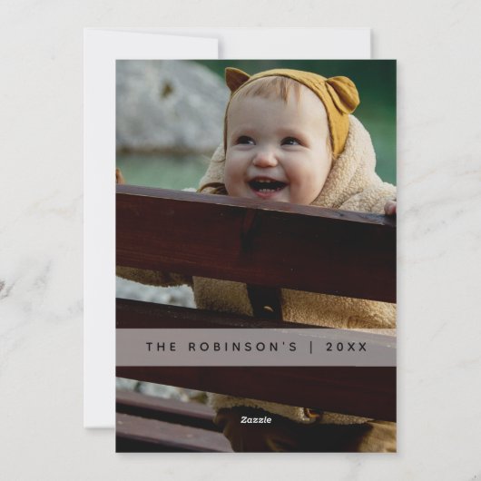 Leuk Definieer Stout | Foto Kerstmis Feestdagenkaart (Achterkant)