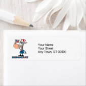 leuk , democratisch , tekenfilm etiket (Insitu)