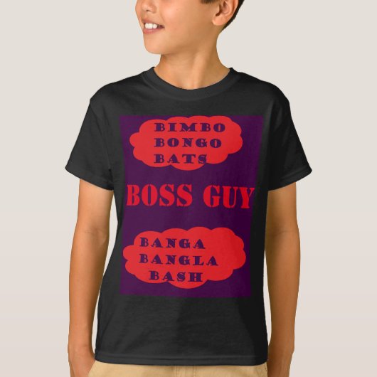 Leuk design Bimbo Bongo Bats fantasie Tshirt (Voorkant)
