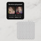 Leuk "Deze Kinderen" Foto Save The Date Informatiekaartje (Voorkant / Achterkant)