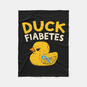 Leuk Diabetes Bewustzijn Ik Duck Diabetes I Cool R Fleece Deken