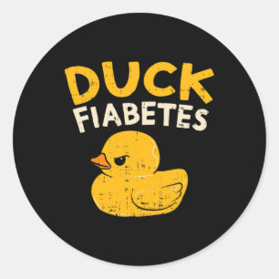 Leuk Diabetes Bewustzijn Ik Duck Diabetes I Cool R Ronde Sticker