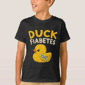 Leuk Diabetes Bewustzijn Ik Duck Diabetes I Cool R T-shirt (Voorkant)