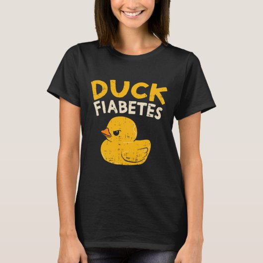 Leuk Diabetes Bewustzijn Ik Duck Diabetes I Cool R T-shirt (Voorkant)