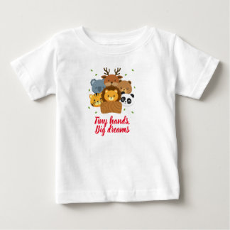 Leuk dier baby boy T-shirt ontwerp