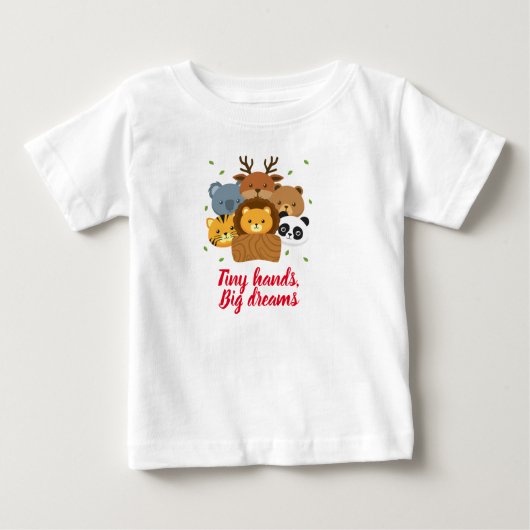 Leuk dier baby boy T-shirt ontwerp (Voorkant)